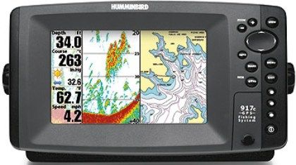 Humminbird 406780-1 model 971c Combo Color Fish Finder and GPS Chartplotter, 7