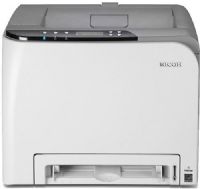 Ricoh 406863 Aficio SP C242DN Color Laser Printer; 21-ppm (full-color and black & white) Printing Speed; 14 sec. or less (Full-color and Monochrome) First Print Speed; Warm-Up Time 30 sec. or less; Standard Auto Duplex; Standard Paper Capacity 250-sheet Paper Tray + 1-sheet Bypass Tray; Maximum Paper Capacity 751 sheets; UPC 026649068638 (40-6863 406-863 4068-63 SPC242DN SP-C242DN)  