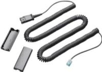 Plantronics 40702-01 Coil Cable (QD to Modular Phone Jack) For use with TriStar and SupraPlus Wideband Headsets, Lightweight cord connects any H-Series headset with Quick-Disconnect plug to compatible Plantronics amplifiers, or phones with compatible headset ports, UPC 017229004092 (4070201 40702 01 4070-201 407-0201) 