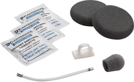 Plantronics 40704-01 Value Pack For use with Supra, SupraPlus and SupraPlus UNC Headsets, Includes voice tube, cord clip, 2 ear cushions, background noise suppressor and 3 cleaning towelettes, UPC 017229004139 (4070401 40704 01 4070-401 407-0401)