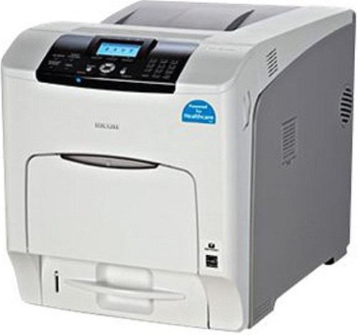 Ricoh 407198 Aficio SP C431DNHT Healthcare Optimized Color Laser Printer; Offers full-color and monochrome print speeds of 42 pages-per-minute; Rip through files faster with the high-performance 600MHz CPU and vast megabytes of memory; Get full-color first prints in as little as 15 seconds; Warm up time Less than 50 seconds; UPC 026649071980 (40-7198 407-198 4071-98 SPC431DNHT SP-C431DNHT) 