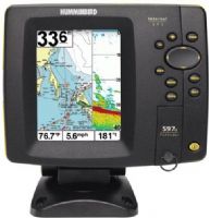 Humminbird 407370-1 Model 597ci Combo Fishfinder GPS System, 4.5" Diagonal Display, Display Pixel Matrix 640V x 480H, DualBeam 200/83KHz PLUS sonar with 300 Watts RMS and up to 2400 Watts PTP power output, Standard XNT-9-20-T Transducer, Freeze Frame with ability to Mark Structure on Sonar, Real Time Sonar RTS Window (4073701 40737-01 4073-701 407-3701 597-CI 597 CI) 
