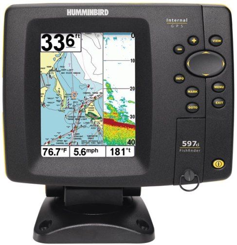 Humminbird 407370-1 Model 597ci Combo Fishfinder GPS System, 4.5