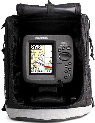 Humminbird 407710-1 Model 385ci Combo Portable Fishfinder GPS System, 3.5