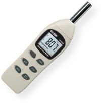 Extech 407730 Digital Sound Level Meter, Analog bargraph with 50dB range updates every 40ms, ±2dB accuracy with 0.1dB resolution, A+C weighting, AC analog output, Record Max/Min values over time, Utilizes 0.5"(12.7mm) electret condenser microphone, UPC 793950407301 (407-730 407 730) 