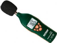 Extech 407732-NIST Dual-range Type 2 digital sound level meter with backlit LCD W/NIST; High accuracy meets ANSI and IEC 651 Type 2 standards; High and Low measuring ranges: 35 to 100dB (low) and 65 to 130dB (high); Data Hold and Max Hold functions; Backlit LCD display to view in dimly lit area; Dimensions 8.2" x 2.1" x 1.25" ; Weight 0.51 lbs (407732NIST  EXTECH-407732NIST  EXTECT407732NIST  EXTECH/407732NIST) 