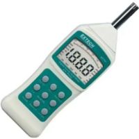 Extech 407750 Digital Sound Level Meter, Auto/Manual ranging from 30 to 130dB in 6 ranges, High accuracy meets ANSI and IEC 651 Type 2 standards, A and C selectable frequency weightings, Background noise absorber for machine noise measurements filters ambient noise, UPC 793950407509 (407-750 407 750) 