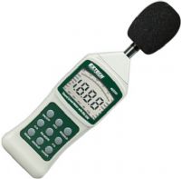 Extech 407750-NIST Digital Sound Level Meter w/NIST Certificate; Auto/Manual ranging from 30 to 130dB in 6 ranges; High accuracy meets ANSI and IEC 651 Type 2 standards; A and C selectable frequency weightings; UPC: 793950417508 (407750NIST EXTECH-407750-NIST EXTECH407750NIST EXTECH-407750NIST EXTECH-407750NIST EXTECH/407750NIST) 