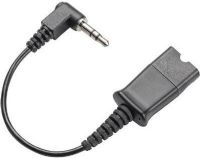 Plantronics 40845-01 Quick Disconnect Adapter Cable, 3.5mm Right Angle Plug, UPC 017229004375 (4084501 40845 01 4084-501 408-4501) 