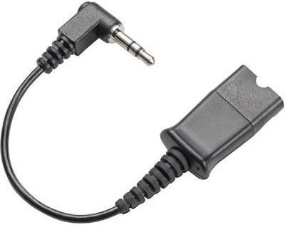Plantronics 40845-01 Quick Disconnect Adapter Cable, 3.5mm Right Angle Plug, UPC 017229004375 (4084501 40845 01 4084-501 408-4501)