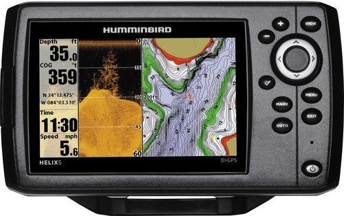 Humminbird 409640-1 model Helix 5 DI GPS Fishfinder, 5