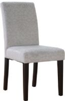 Linon 41020CHAR01U Charcoal Gray Upton Parsons Chair; Stylish and versatile, can easily add extra seating to a table, kitchen area or living space; Seat and back both have a subtle burnout damask pattern that adds eyecatching interest and sophistication to the solid color fabric; UPC 753793944739 (41020-CHAR01U 41020CHAR-01U 41020-CHAR-01U) 