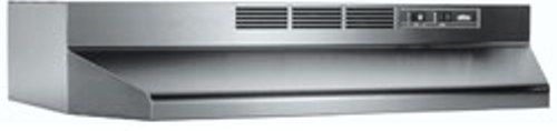 Broan 413004 Under Cabinet Range Hood, 30 Inch, Stainless Steel, Installs as non-ducted only with charcoal filter, Accepts up to 75 watt light, Bulb not included, UPC 026715004065 (41-3004 41 3004)