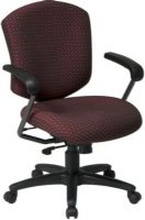 Office Star 41571 Distinctive Mid Ratchet Back Executive Chair, Thickly padded cushions, Built-in lumbar support, Three position locking tilt, Adjustable tilt tension, One touch pneumatic seat height adjustment, 20" W x 20.5" D x 4" T Seat Size, 18.5" W x 20.5" H x 3" T Back Size (41 571 41-571) 
