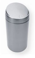 Brabantia 415845 Slide Bin Deluxe 45 Litre with Plastic Inner Bucket, Matte Steel Fingerprint Proof, Lid slides in/upwards, Easy to open and dispose of waste in a smooth one-handed movement, Easy to empty and to clean, Easy disposal of large waste items XXL-capacity large opening, and lid stays in open position if desired, Matching Brabantia bin liners available with tie-tape (size L) (415-845 415 845) 