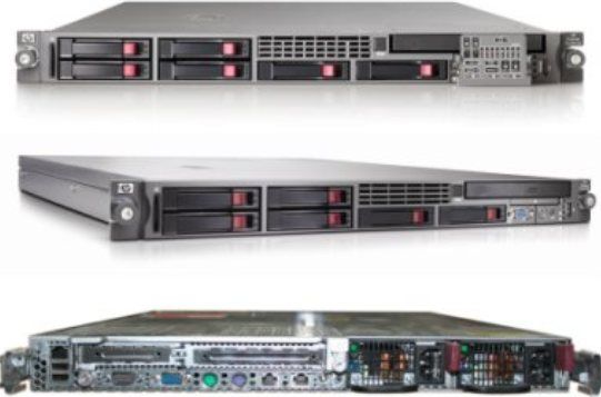 HP Hewlett Packard 416559-001 Refurbished ProLiant DL360 G5 Entry - Rack - 2-way - 1 x Dual-Core Xeon 5110 / 1.6 GHz - RAM 1 GB - SAS - hot-swap - HD: none - Gigabit Ethernet - Monitor : none - 1U, Up to 32GB of 667MHz DDR2 Fully-buffered DIMMs; with 4:1 interleaving, mirrored memory and online spare capability, UPC 882780496064 (416559 001 416559001 416559001-R)