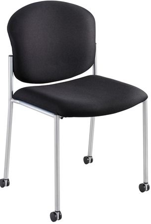 Safco 4194BL Diaz Guest Chair - Black, 18