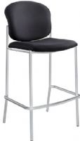 Safco 4195BL Diaz Bistro-Height Chair, 0 deg Adjustability - Tilt, 30" Seat Height, 19" W x 18" D Seat Size, 20.50" W x 16" H Back Size, Mesh back, Steel bar footrest, Rubber glides, Stackable up to 4 units, UPC 073555419528, Black Finish (4195BL 4195-BL 4195 BL SAFCO4195BL SAFCO-4195-BL SAFCO 4195 BL) 