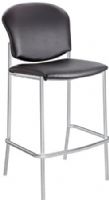 Safco 4195BV Diaz Bistro Chair, Black Vinyl, Perfect fit for any place where you’re set to impress, Rubber Glides, 4" High Stackable, 1 1/2" Diameter Wheel/Caster Size, Steel (frame) Material, Seat Size 19"w x 18"d, Back Size 20.5"W x 16"H, Seat Height 30", Dimensions 19 1/2"w x 18 1/2"d x 44 1/2"h (4195-BV 4195B 4195 BV) 