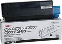Premium Imaging Products CT42127404 Black Toner Cartridge Compatible Okidata 42127404 For use with Okidata C5300n, C5100n, C5100n, C5200n, C5400, C5400n, C5400dn, C5400tn, C5400dtn and C5150n Printers, Estimated life of 5000 pages at 5% coverage for letter-size paper (CT-42127404 CT 42127404) 