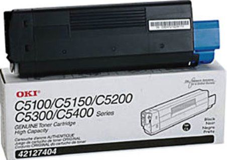 Premium Imaging Products CT42127404 Black Toner Cartridge Compatible Okidata 42127404 For use with Okidata C5300n, C5100n, C5100n, C5200n, C5400, C5400n, C5400dn, C5400tn, C5400dtn and C5150n Printers, Estimated life of 5000 pages at 5% coverage for letter-size paper (CT-42127404 CT 42127404)