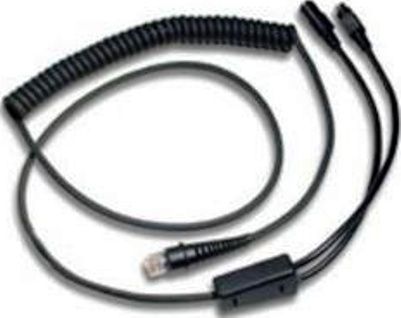 Honeywell 42203758-04E Coiled 7.7 ft (2.3m) Cable For use with 3800g 3800gPDF 3800i 3800r 3820 3820i 4800i and 4820i Barcode Scanners, RS232 TTL, D9 PIN F Connector,TX Data on Pin 2, External Power (4220375804E 42203758 04E)