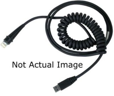 Honeywell 42206202-02E Standard Coiled Commercial USB Cable for use with 3800g Decoding Linear Imager, 3820 Cordless Linear Image Scanner, 3820i Industrial Cordless Linear Imager and 4800p 2D Image Pod, USB Type A Connector, 9.2 ft. (2.8m) Length (4220620202E 42206202 02E)