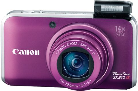 Canon 4247B001 model PowerShot SX210 IS 14.1 MP Digital Camera, 14.1 Megapixel Resolution, Color Support, CCD Optical Sensor Type, 14,500,000 pixels Total Pixels, 14,100,000 pixels Effective Sensor Resolution, 1/2.3