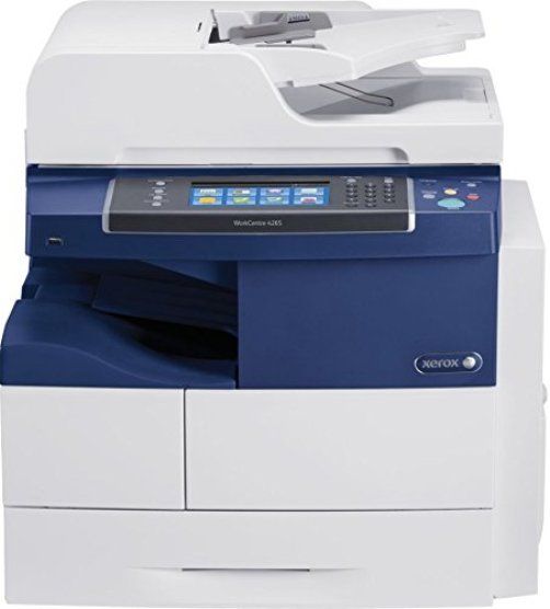 Xerox 4265/XM model WorkCentre Printer/Copier/Scanner Fax Monochrome Multifunction, Copier/Fax/Printer/ Scanner Multifunction Devices, Plain Paper Print Recommended Use, 55 Maximum Mono Print Speed (ppm), 1200 x 1200 dpi Maximum Print Resolution, Automatic Duplex Printing, Flatbed Copier Type, Monochrome Copy Color, 7