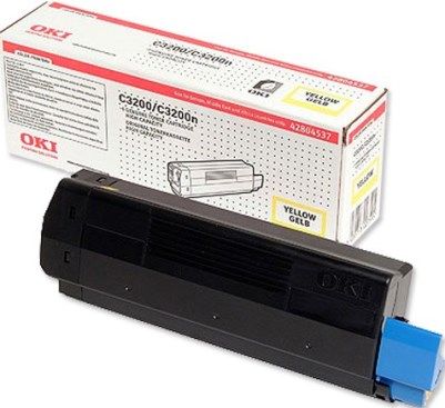 Premium Imaging Products MSI42804537 High Yield Yellow Toner Cartridge Compatible Okidata 42804537 For use with Okidata C3200 and C3200N Printers, Up to 3000 pages @ 5 percent Coverage (MSI-42804537 MSI 42804537)