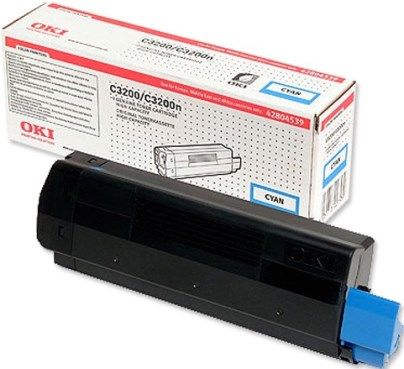 Premium Imaging Products MSI42804539 High Yield Cyan Toner Cartridge Compatible Okidata 42804539 For use with Okidata C3200 and C3200N Printers, Up to 3000 pages @ 5 percent Coverage (MSI-42804539 MSI 42804539)