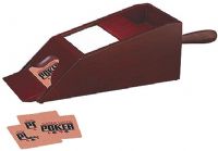 Excalibur 429W-WSOP Premium Wooden Dealer Shoe, Cleverly designed smooth metal roller keeps cards tightly stacked, Includes four decks of premium World Series of Poker playing cards and a dealer cut card, 2.00 Weight (429WWSOP 429W WSOP 429W 429WW 429) 