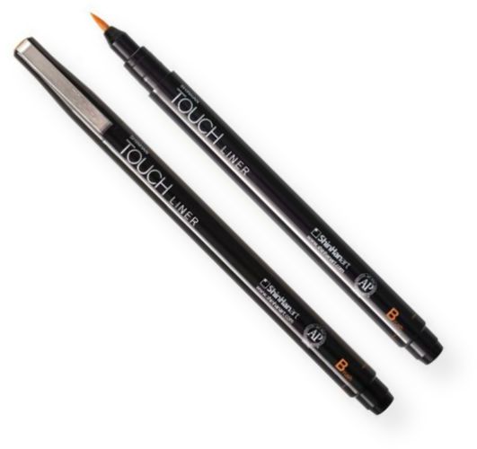 ShinHan Art 4300200 TOUCH Orange Brush Liner; Quality liner made in Japan but contains Shinhans superior Korean made ink; Pigment ink is water resistant, archival quality, acid free, lightfast, xylene free, and smearproof; Ink lays down with a smooth application; Liners feature a significant write out and long lasting nibs; EAN 8809326420170 (4300200 TOUCH-4300200 LINER-4300200 SHINHANART4300200 SHINHAN-ART4300200 SHINHAN-ART-4300200)