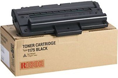 Ricoh 430477 Black Toner Cartridge Type 1175 for use with Ricoh AC104, Fax 1170L, 2210L Fax Machines, Approximately 3500 page yield, New Genuine Original OEM Ricoh Brand (430-477 430 477)