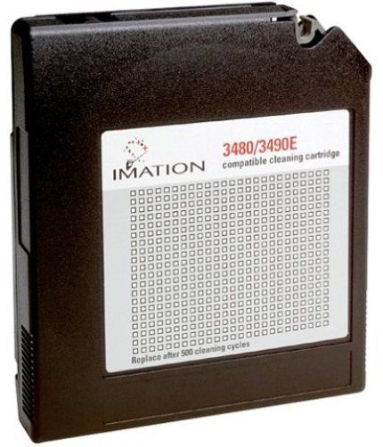 Imation 43112 Cleaning Cartridge, 3480/ 3490E Drive Support, 500 Cleaning Durability, PC Platform Support, 0.5 in Tape Width, UPC 051111431122 (43-112 43 112)