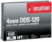 Imation 43347 DDS-2 Data Cartridge, DAT - DDS-2 Tape Technology, 4GB Native and 8GB Compressed Storage Capacity, 393.7 ft Tape Length, 0.16" Tape Width, Helical Scan Recording Method, 41 °F (5 °C) to 113 °F (45 °C) Operating and 41 °F (5 °C) to Storage Temperature, 20 to 80% Operating and 20 to 60% Storage Humidity, UPC 051111433478 (43-347 43-347) 