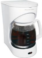 Proctor Silex 43501Y Auto 12 Cup Coffeemaker, Auto pause & serve, Lighted "on" switch, Dishwasher safe carafe & basket, Reservoir water level marks, 11.5" tall x 8.5" wide x 8.5" deep, UPC 022333435014 (435-01Y 435 01Y 43501) 