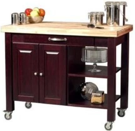 Kitchen Island with Butcher Block Top