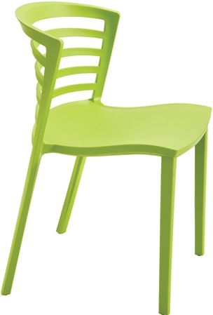 Safco 4359GS Entourage Stack Chair, Grass, Contoured seat and back for comfort, Solid Resin Material, GREENGUARD, Seat Size 18