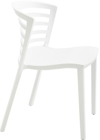 Safco 4359WH Entourage Stack Chair, White, Contoured seat and back for comfort, Solid Resin Material, GREENGUARD, Seat Size 18