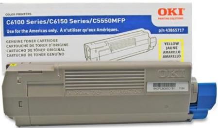 Premium Imaging Products 40036 Yellow Toner Cartridge Compatible Okidata 43865717 For use with Okidata C6150n, C6150dn, C6150dtn, C6150hdn, MC560n and MC560 Printers, Estimated life of 6000 pages at 5% coverage for letter-size paper (40-036 400-36 40 036)