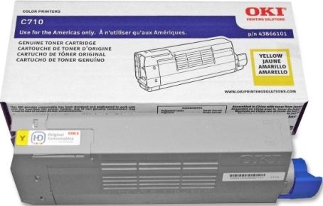 Premium Imaging Products CT43866101 Yellow Toner Cartridge Compatible Okidata 43866101 For use with Okidata C710n, C710dn and C710dtn Printers, Estimated life of 11500 pages at 5% coverage for letter-size paper (CT-43866101 CT 43866101)