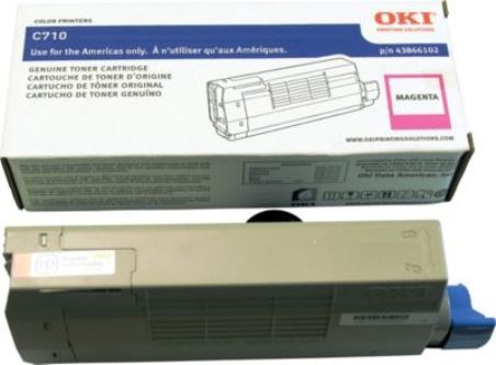 Premium Imaging Products CT43866102 Magenta Toner Cartridge Compatible Okidata 43866102 For use with Okidata C710n, C710dn and C710dtn Printers, Estimated life of 11500 pages at 5% coverage for letter-size paper (CT-43866102 CT 43866102)