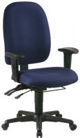 Office Star 43998 Dual Function Super Ergonomic Office Chair, Contoured Molded Seat and Back, Built in Lumbar Support, Ratchet Back Height Adjustment, Pneumatic Seat Height Adjustment, 20" W x 20" D x 3.5" T Seat Size, 19" W x 23" H x 3.5" T Back Size, Dual Function Control with Seat Slider (43-998 43 998) 