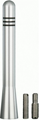 Metra 44-RM02 Aluminum Stubby Mast, Aluminum Stubby Mast w/ Threaded Adapters, 3.75 Inches in Length, UPC 086429186440 (44RM02 44RM-02 44-RM02) 