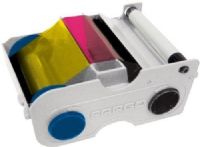 Fargo 44215 YMCKO Half-Panel Ribbon For use with Fargo C30 and DTC300 Card Printers, Dye Sublimation Print Technology, 250 Card Print Yield, Contain half-sized yellow (Y), magenta (M) and cyan (C) panels, a full-sized resin black (K) panel and a full-sized overlay (O) panel, UPC 754563442158 (44-215 442-15) 