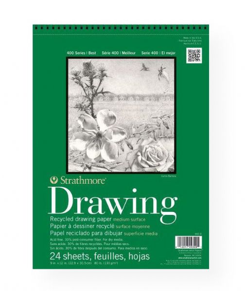 Strathmore 443-11 Series 400 Wire Bound Recycled Drawing Pad 11