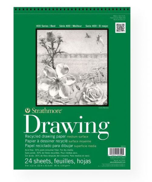 Strathmore 443-14 Series 400 Wire Bound Recycled Drawing Pad 14