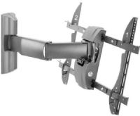 Barkan 44-43 Full Articulating Wall Mount, Silver, Specially designed for 37" - 50" LCD & Plasma screens, 180 Degree Swing Angle, 0 - 20 Degree Tilt Angle, Max Size 50''/127cm, Max Weight 60 kg./132 lbs, Supported by three pivot points, enabling: wall niche positioning, wall corner positioning, maximum viewing flexibility, & allows tools-free tilting (4443 44 43) 