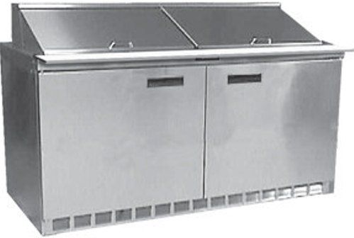 Delfield 4464N-24M Mega Top Salad Prep Refrigerator with Two Doors - 64